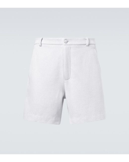 God's True Cashmere White Explorer Cashmere And Cotton Denim Shorts for men