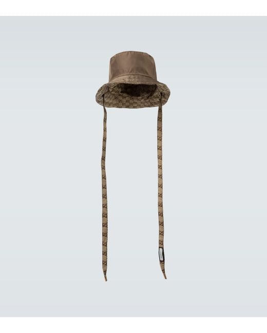 Gucci Brown Reversible gg Bucket Hat for men