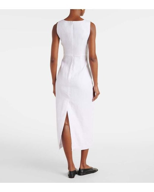 Posse White Alice Midi Dress