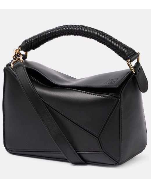 Loewe Black Puzzle Small Leather Crossbody Bag