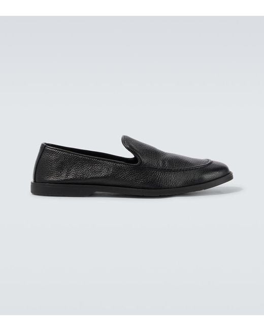 George Cleverley Black Cornwall Leather Loafers for men