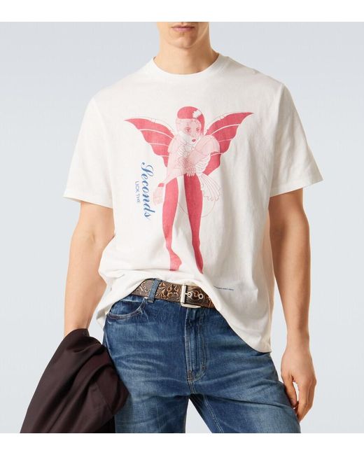 Our Legacy Pink Box Printed Cotton Jersey T-Shirt for men