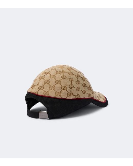 Gucci Natural Gg Canvas Baseball Cap for men
