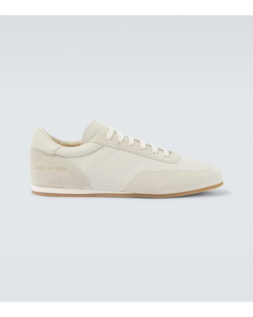 Common Projects Sneakers Driving Aus Leder Und Veloursleder in White für Herren