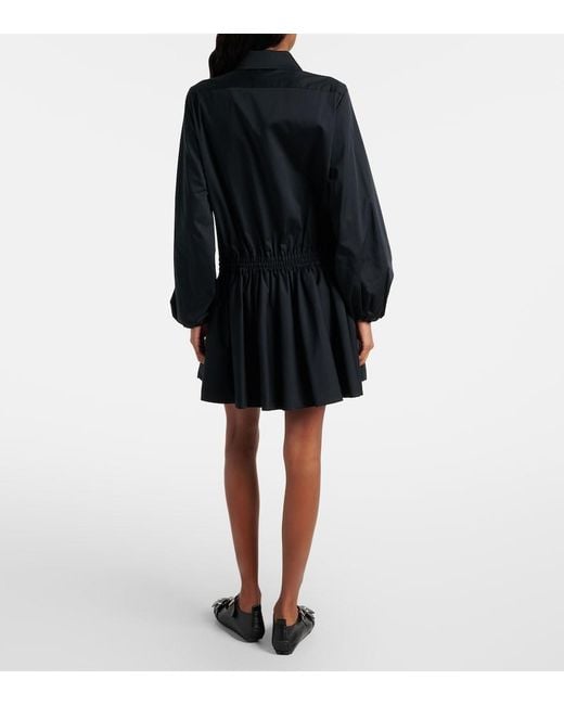 Noir Kei Ninomiya Black Cotton Shirt Dress