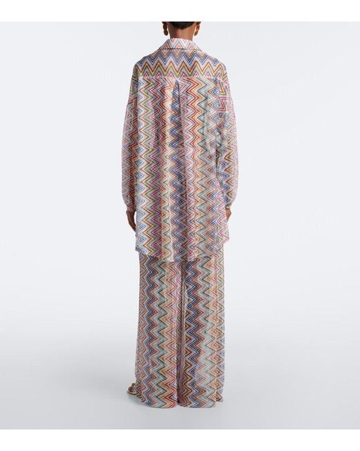 Camisa Oversized En Zigzag Missoni de color Multicolor