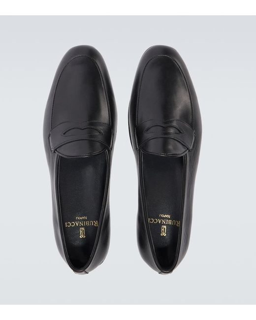 Rubinacci Loafers Aus Leder in Black für Herren