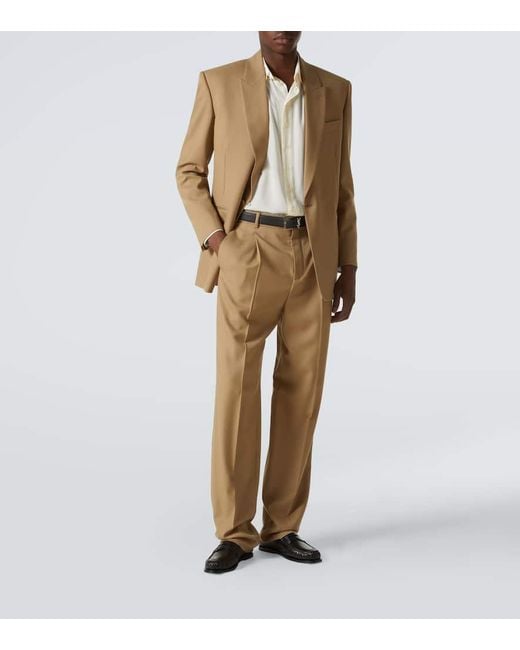 Saint Laurent Black Laurent Leather Penny Loafers for men