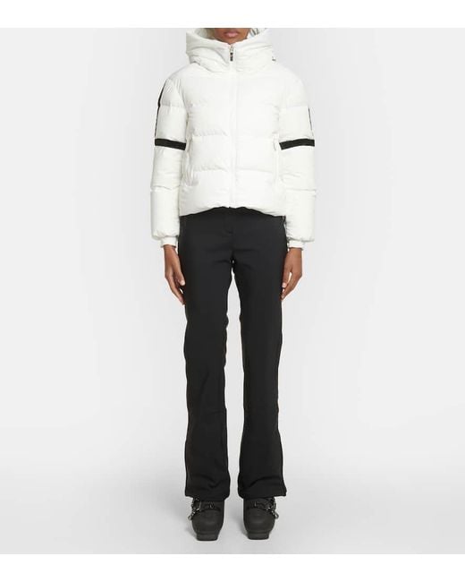 Fusalp White Barsy Quilted Ski Jacket