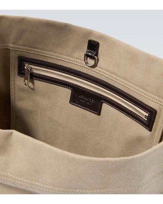 Lemaire Tote Bag Belted Aus Canvas in Natural für Herren