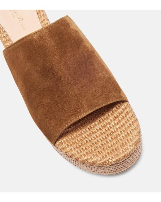 Sandali Espadrillas di Gianvito Rossi in Brown