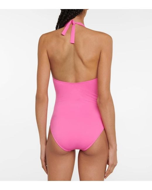 Melissa Odabash Pink Rimini One-Piece Swimsuit