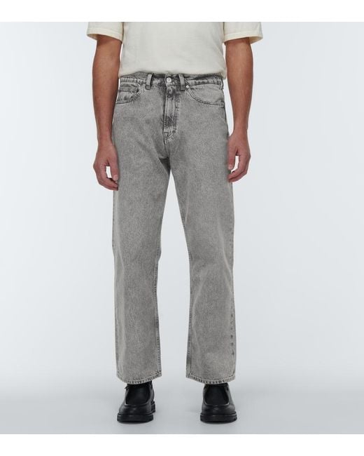 Our Legacy Gray Third Cut Wide-Leg Jeans for men