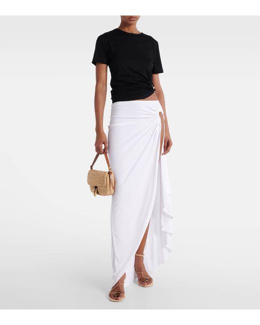 Christopher Esber Black Cropped-Top Orbit Aus Baumwoll-Jersey