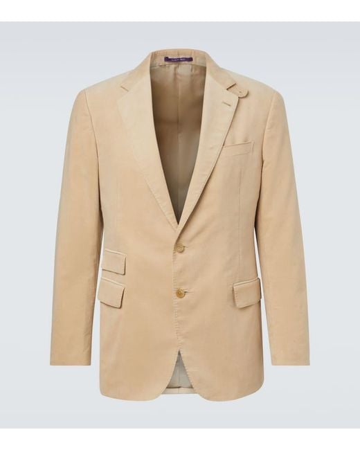 Ralph Lauren Natural Cotton Corduroy Blazer for men