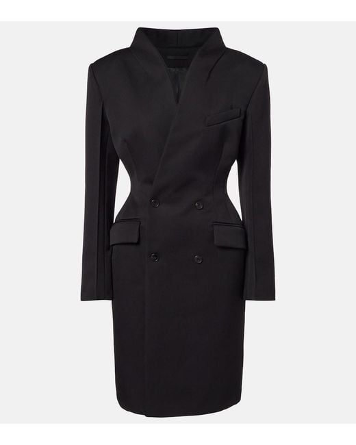 Wardrobe NYC Black Crepe Minidress