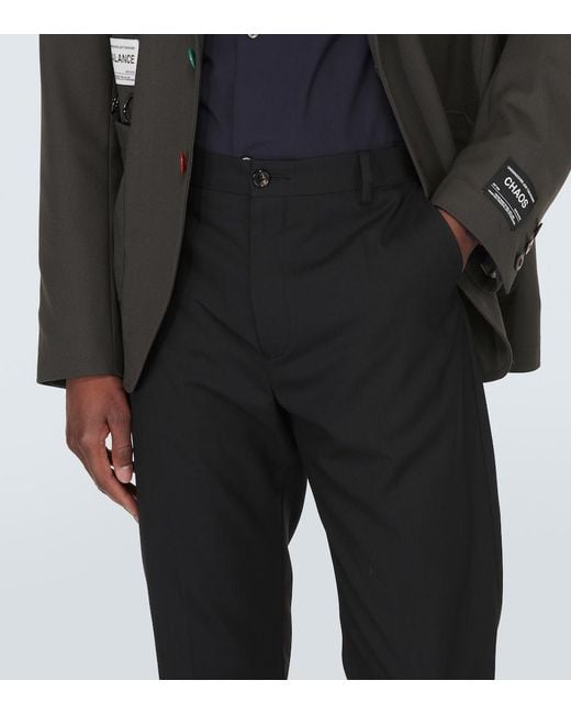Undercover Blue Wool Tapered Pants for men