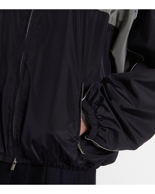 Miu Miu Black Oversize-Trainingsjacke