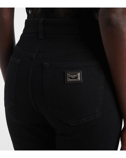 Dolce & Gabbana Black Mid-Rise Skinny Jeans