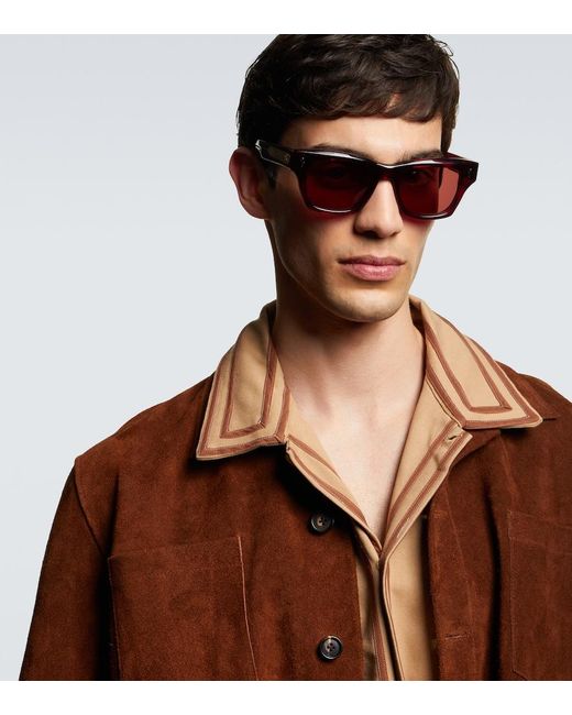 Jacques Marie Mage Eckige Sonnenbrille Dealan 53 in Pink für Herren