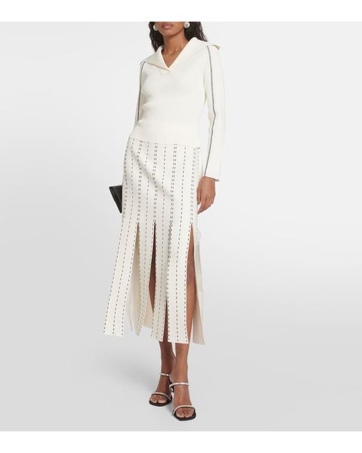 Jonathan Simkhai White Beckie Sweater