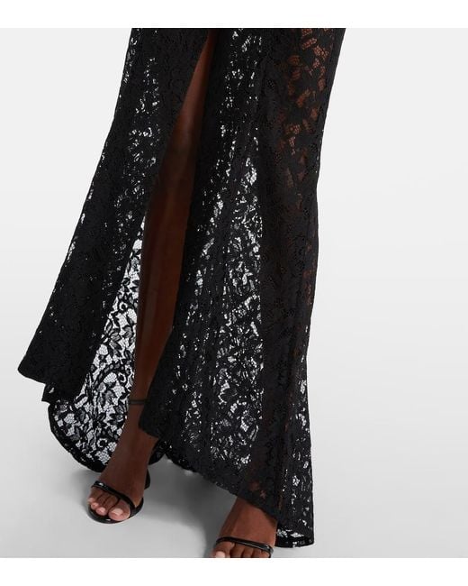 Blumarine Black Maxikleid Aus Spitze