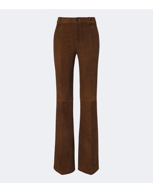 Stouls Brown Lizzy Suede Bootcut Pants