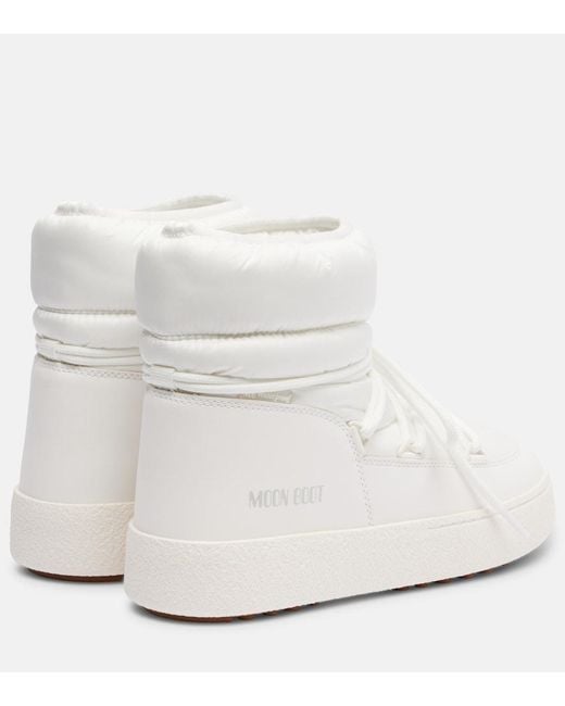 Moon Boot White Ltrack Low Snow Boots