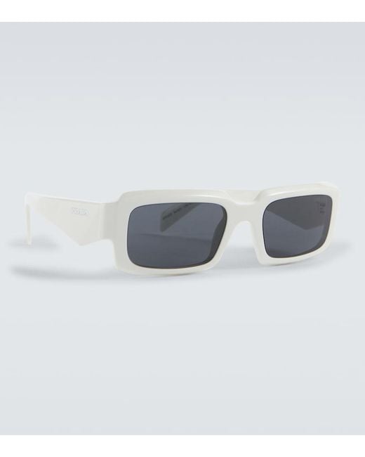 Prada Eckige Sonnenbrille in Blue für Herren