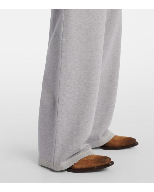 Pantalones Deportivos De Jersey De Algodon Prada de color Gray