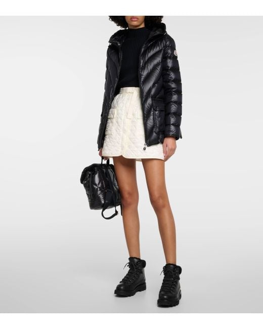 Moncler Black Argenno Quilted Down Parka