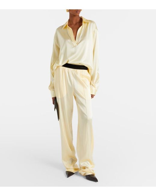 Tom Ford Natural Silk-Blend Top