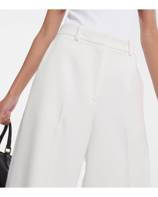 Pantalon ample Bacall a taille mi-haute Khaite en coloris White