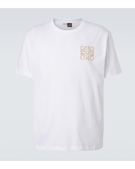 Loewe White Paula's Ibiza Cotton Jersey T-Shirt for men