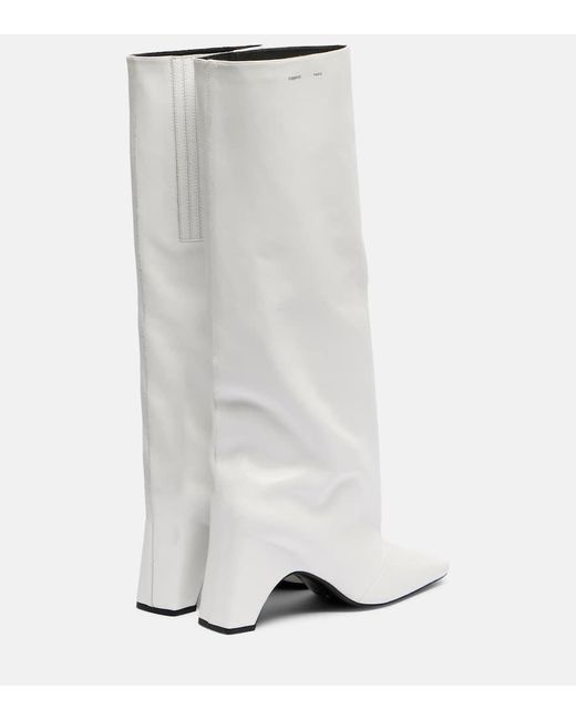 Coperni White Stiefel Bridge Aus Leder