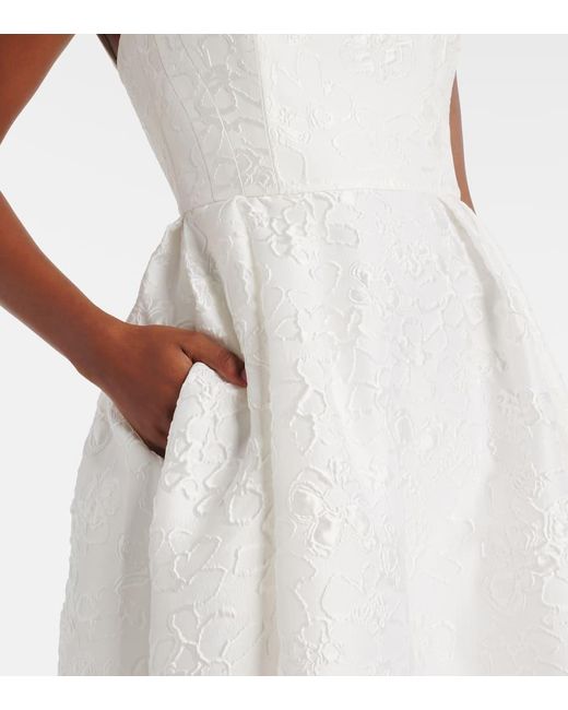 Rebecca Vallance White Bridal Robe Esther Aus Jacquard