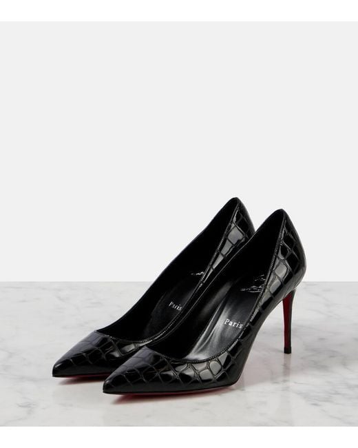Christian Louboutin Black Pumps Kate 85 Aus Leder