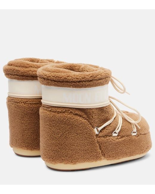 Moon Boot Natural Schneestiefel Icon Low Aus Fleece
