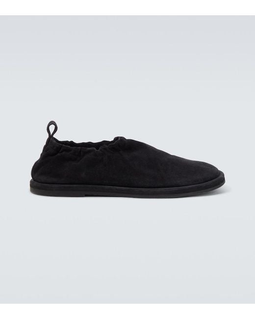 Studio Nicholson Black Korine Suede Slip-On Shoes for men