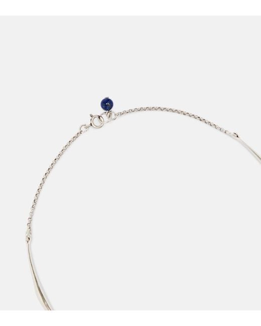 Isabel Marant White Mahi Embellished Pendant Necklace