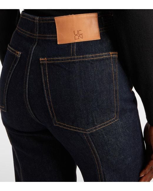 Ulla Johnson Blue Delphine Wide-Leg Jeans