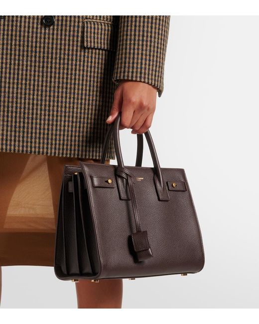 Sac De Jour Baby En Cuir Saint Laurent en coloris Black
