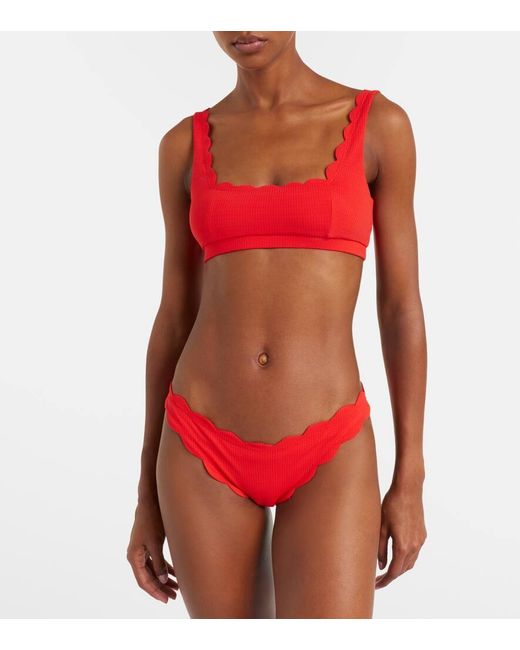 Marysia Swim Red Bikini-Hoeschen Antibes