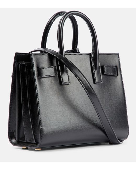 Tote Sac De Jour Baby De Piel Saint Laurent de color Black