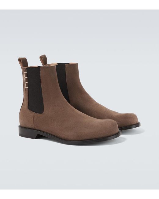 J.W. Anderson Brown Suede Chelsea Boots for men