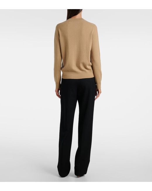 Burberry Natural Cashmere-Blend Cardigan