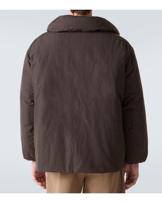 Lemaire Brown Oversized Down Jacket for men