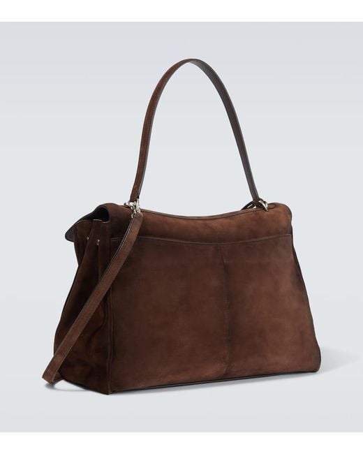 Balenciaga Brown Rodeo Suede Tote Bag for men