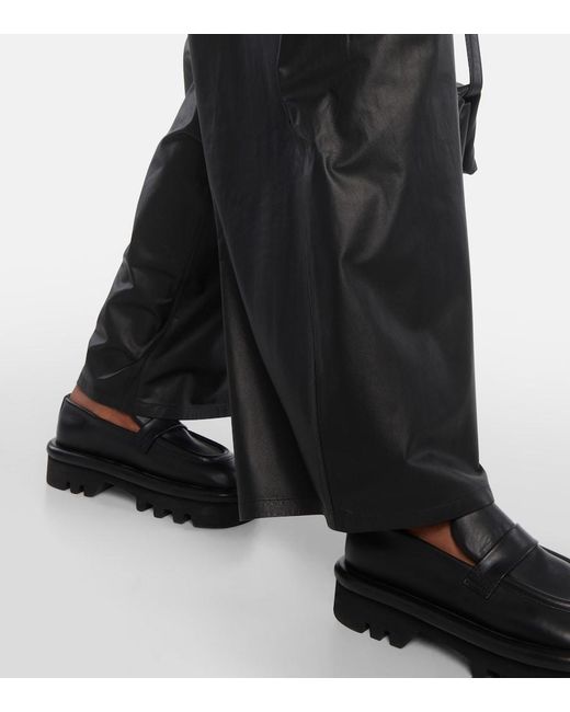 Yves Salomon Black Leather Pants