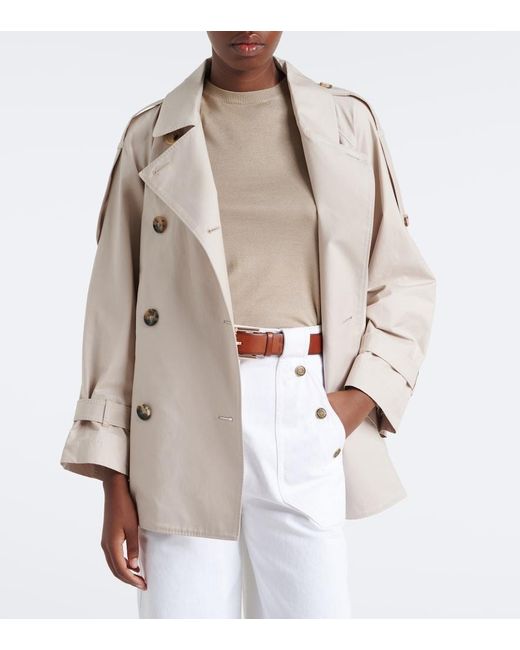 Max Mara Natural The Cube Cotton-Blend Twill Jacket